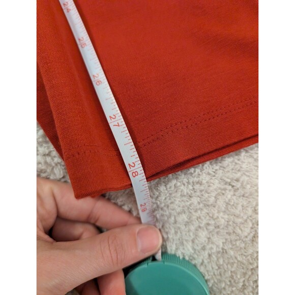 NWT IMAN Sz XS Short Red Rich Stretchy Super Soft Pull-On Flat Trousers Pants - Picture 10 of 14